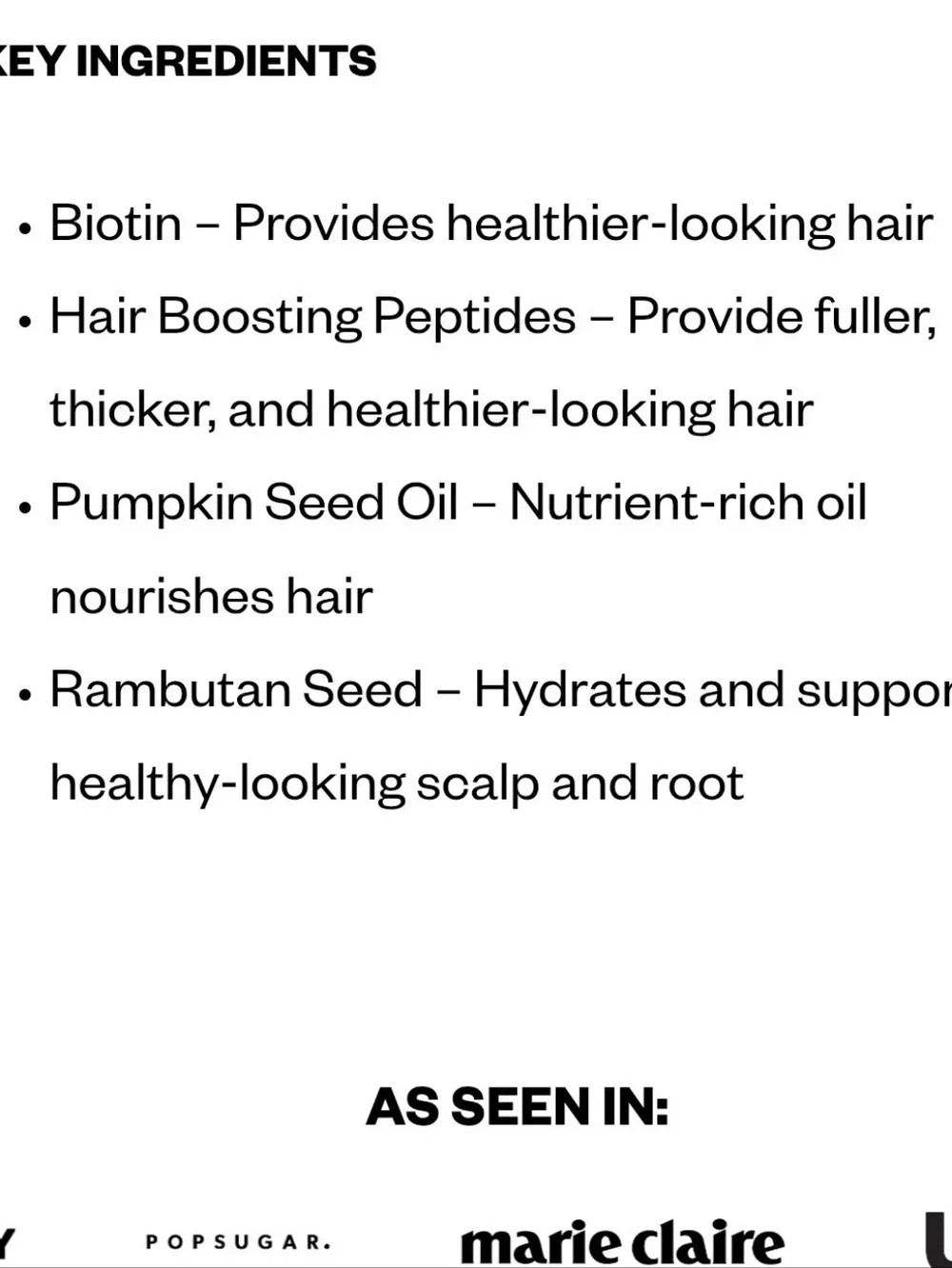 IGK Sponsored Hair Density Serum NEW MSRP $45 2.1oz Hair Growth & Thickness